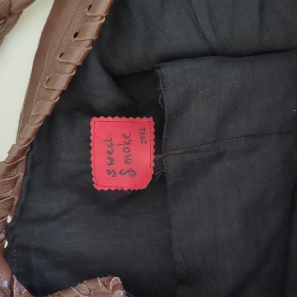 Leather Bohemian Brown Fringe Shoulder Bag - Picture 5 of 6